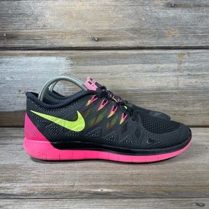Nike Free 5.0 Pink And Black Sneakers